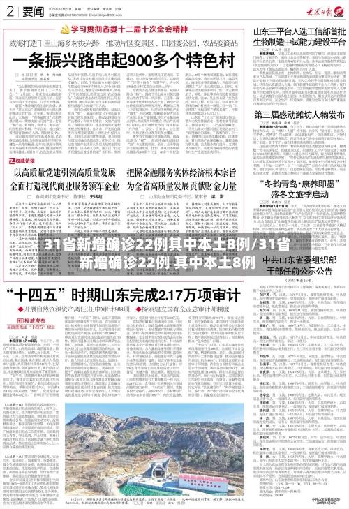 31省新增确诊22例其中本土8例/31省新增确诊22例 其中本土8例