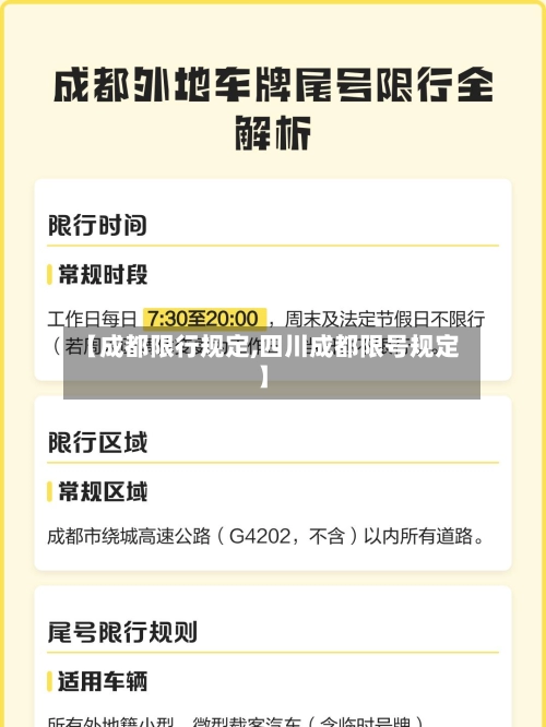 【成都限行规定,四川成都限号规定】