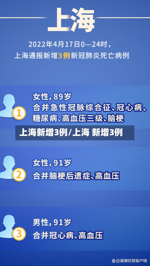 上海新增3例/上海 新增3例