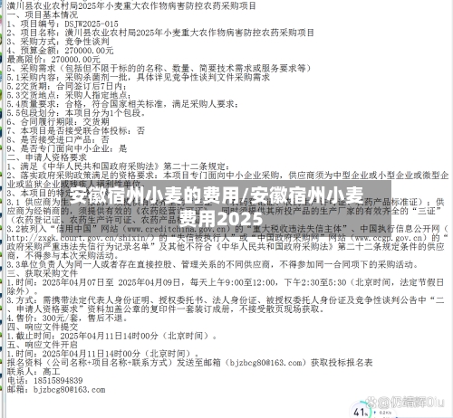 安徽宿州小麦的费用/安徽宿州小麦费用2025