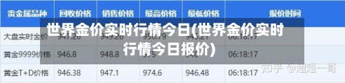 世界金价实时行情今日(世界金价实时行情今日报价)-第3张图片