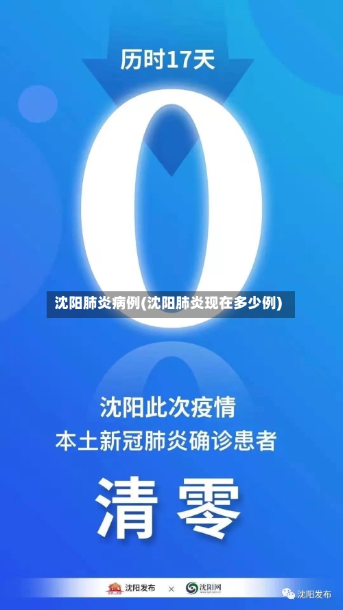 沈阳肺炎病例(沈阳肺炎现在多少例)