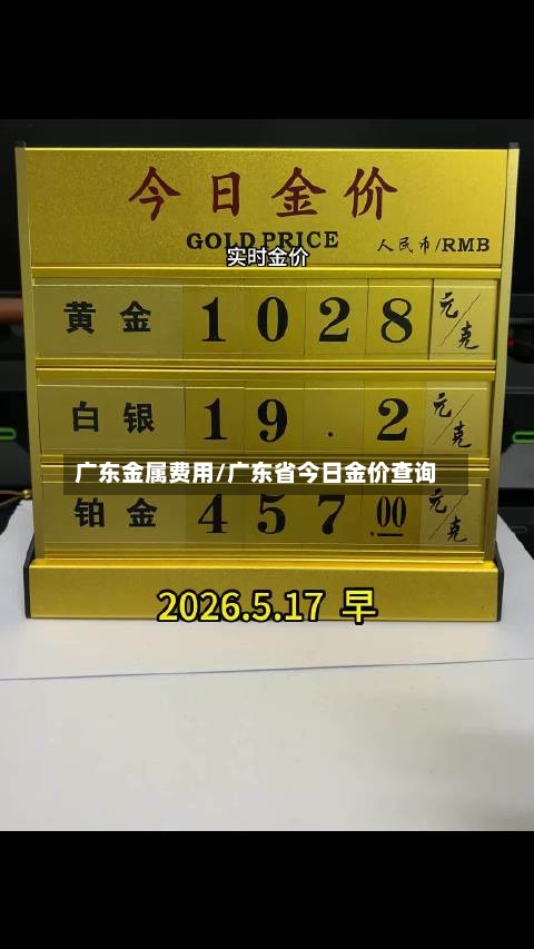 广东金属费用/广东省今日金价查询-第3张图片