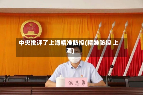 中央批评了上海精准防控(精准防控 上海)-第2张图片