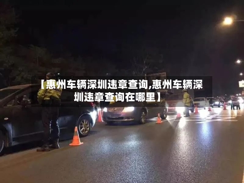 【惠州车辆深圳违章查询,惠州车辆深圳违章查询在哪里】-第2张图片