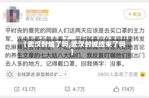 【武汉封城了吗,武汉封城结束了吗】-第2张图片