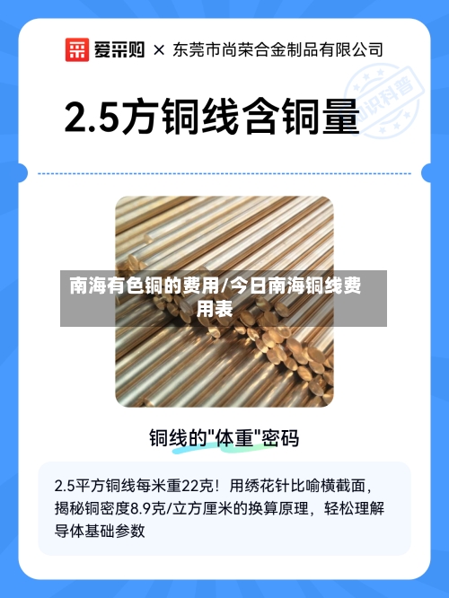 南海有色铜的费用/今日南海铜线费用表-第2张图片
