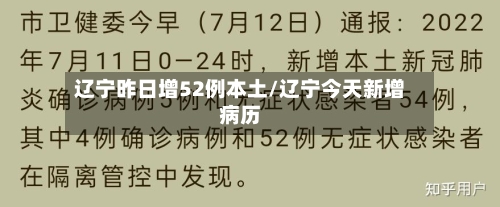 辽宁昨日增52例本土/辽宁今天新增病历-第2张图片