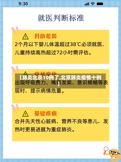 【肺炎北京10例了,北京肺炎疫情十例】