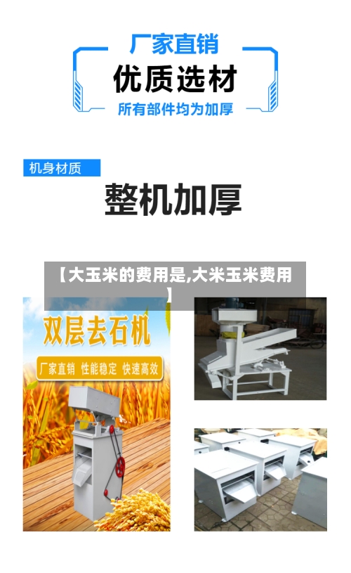 【大玉米的费用是,大米玉米费用】