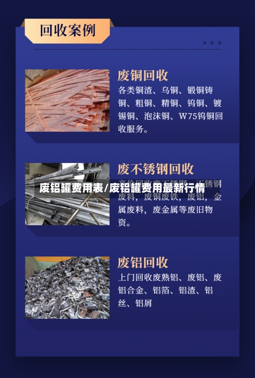 废铝罐费用表/废铝罐费用最新行情-第2张图片