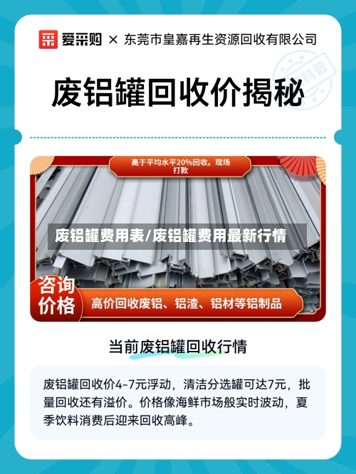 废铝罐费用表/废铝罐费用最新行情