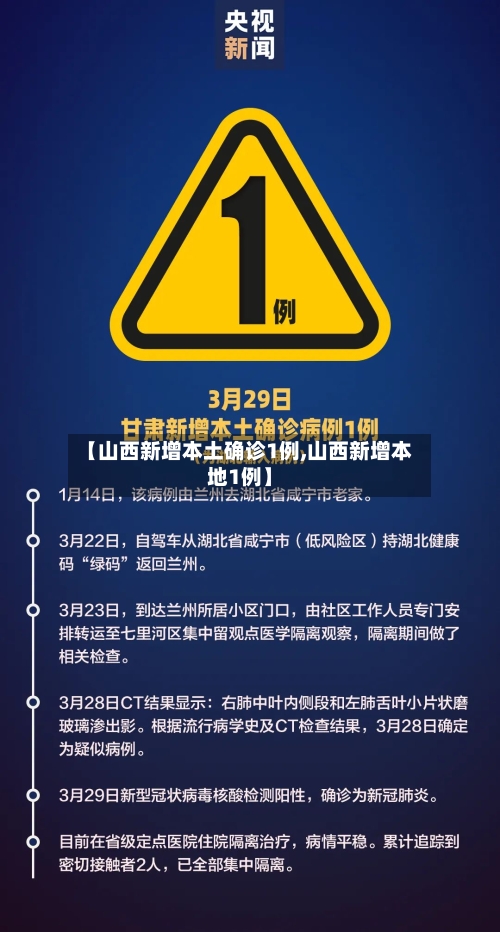 【山西新增本土确诊1例,山西新增本地1例】-第2张图片