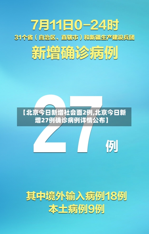 【北京今日新增社会面2例,北京今日新增27例确诊病例详情公布】