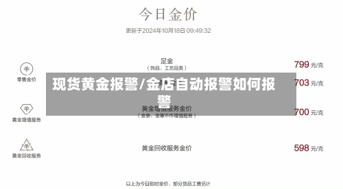 现货黄金报警/金店自动报警如何报警-第2张图片