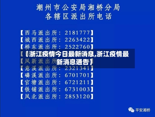 【浙江疫情今日最新消息,浙江疫情最新消息通告】