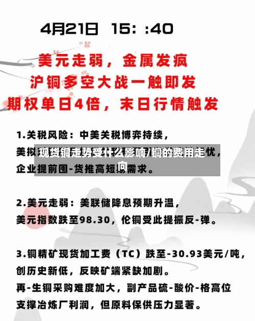 现货铜走势受什么影响/铜的费用走向-第2张图片