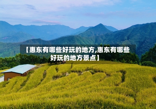 【惠东有哪些好玩的地方,惠东有哪些好玩的地方景点】-第2张图片